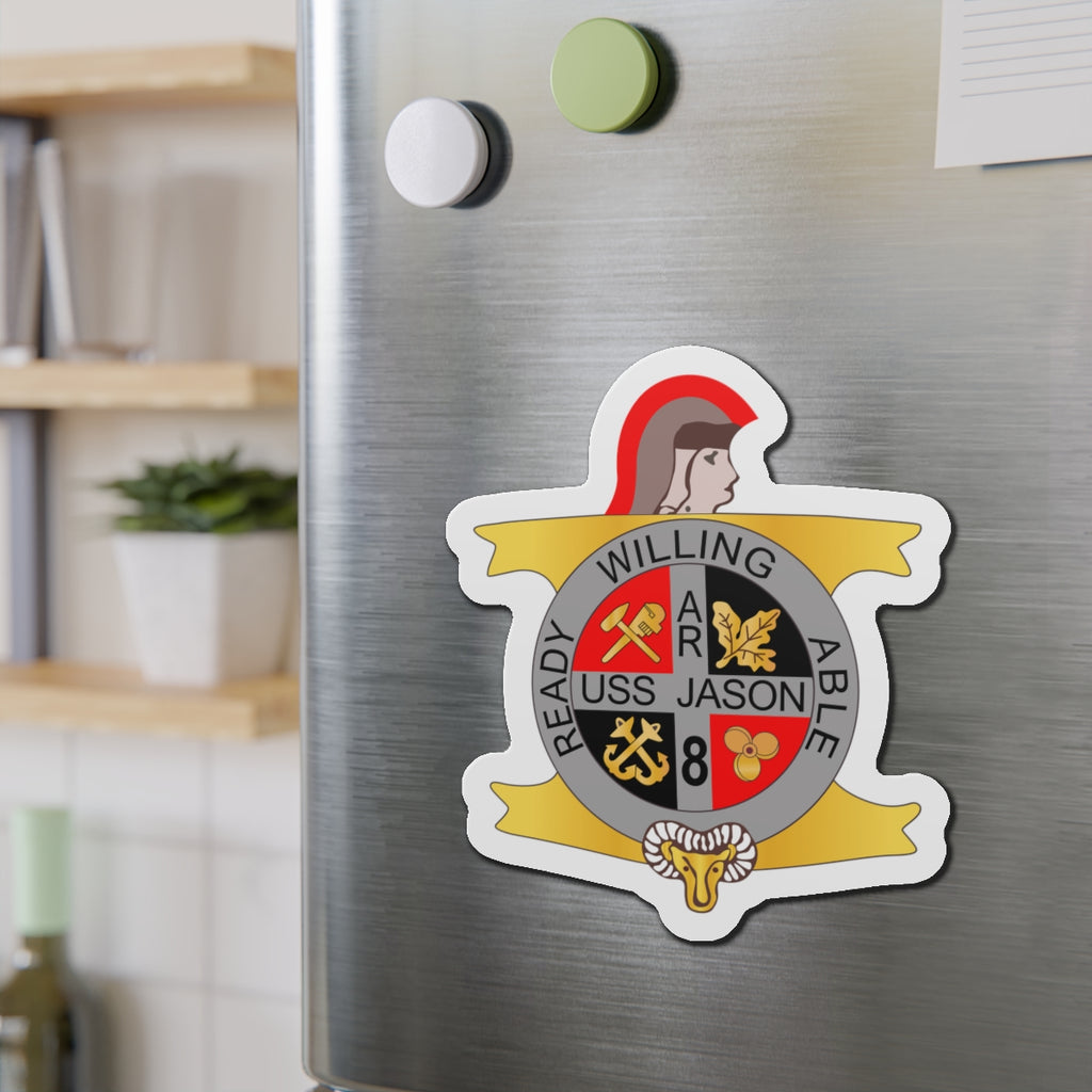 Die-Cut Magnet - Navy - USS Jason (AR-8) wo Txt