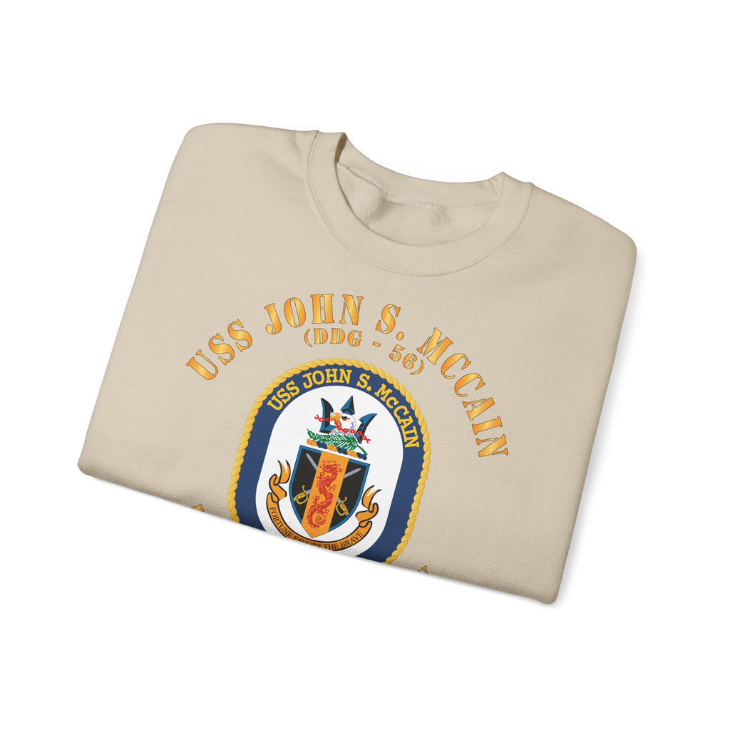 Unisex Heavy Blend™ Crewneck Sweatshirt - Navy - USS John S. McCain (DDG-56)