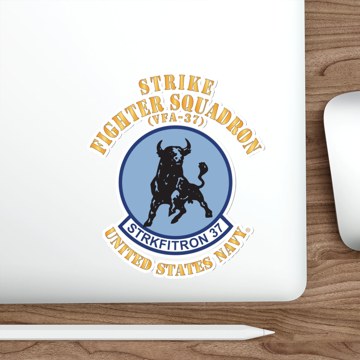 Die-Cut Vinyl Sticker - Navy - Strike Fighter Squadron 37 (VFA-37)