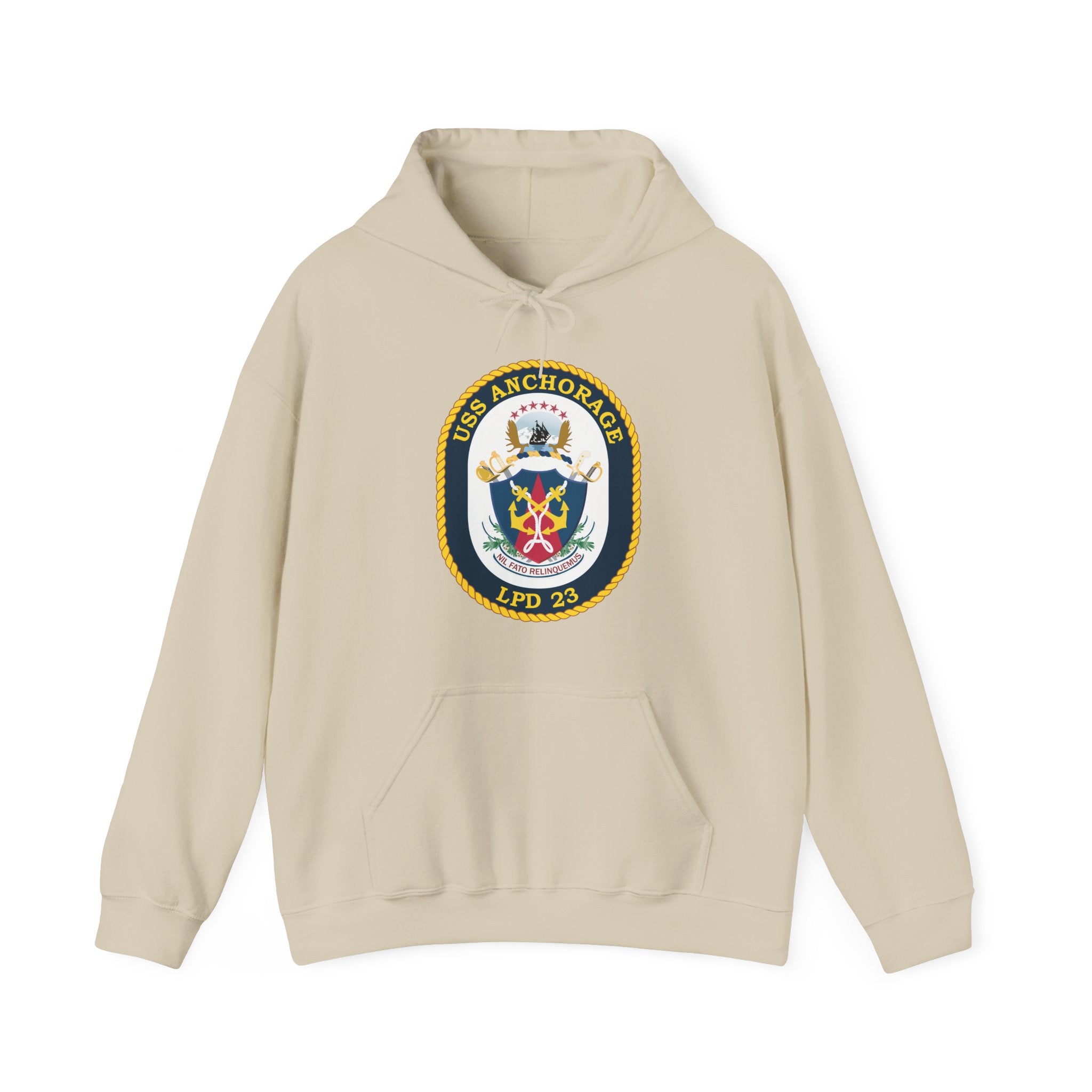 Unisex Heavy Blend™ Hoodies - Navy - USS Anchorage (LPD-23) wo txt
