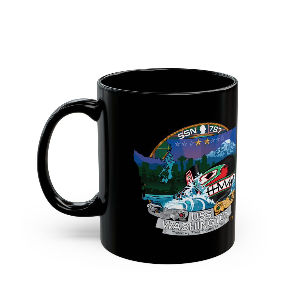 Black Mug (11oz, 15oz) - Navy - USS Washington (SSN-787) wo txt X 300