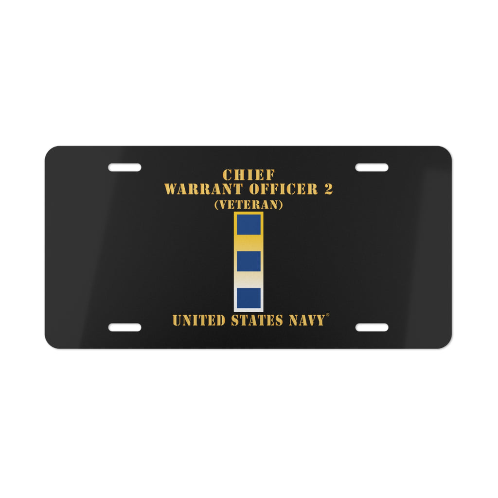 Vanity License Plate - Navy - Chief Warrant Officer 2 - CW02 - Veteran