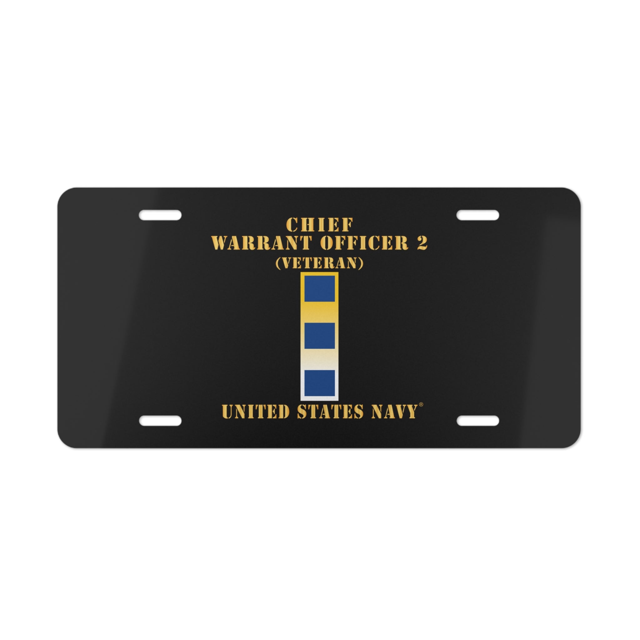 Vanity License Plate - Navy - Chief Warrant Officer 2 - CW02 - Veteran