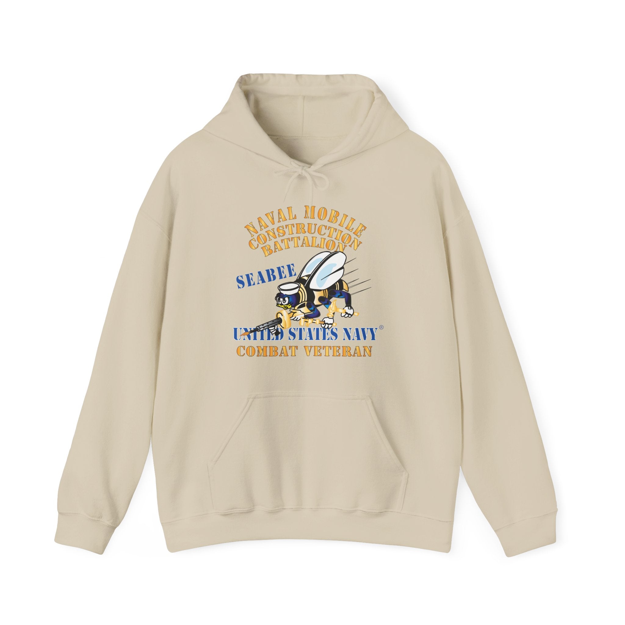 Unisex Heavy Blend™ Hoodies - Navy - Seabee - Combat Veteran