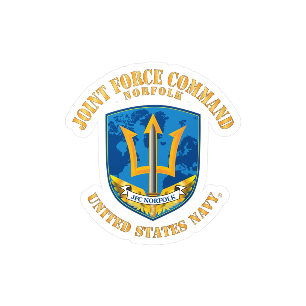 Kiss-Cut Vinyl Decal - Navy - Joint Force Command - Norfolk