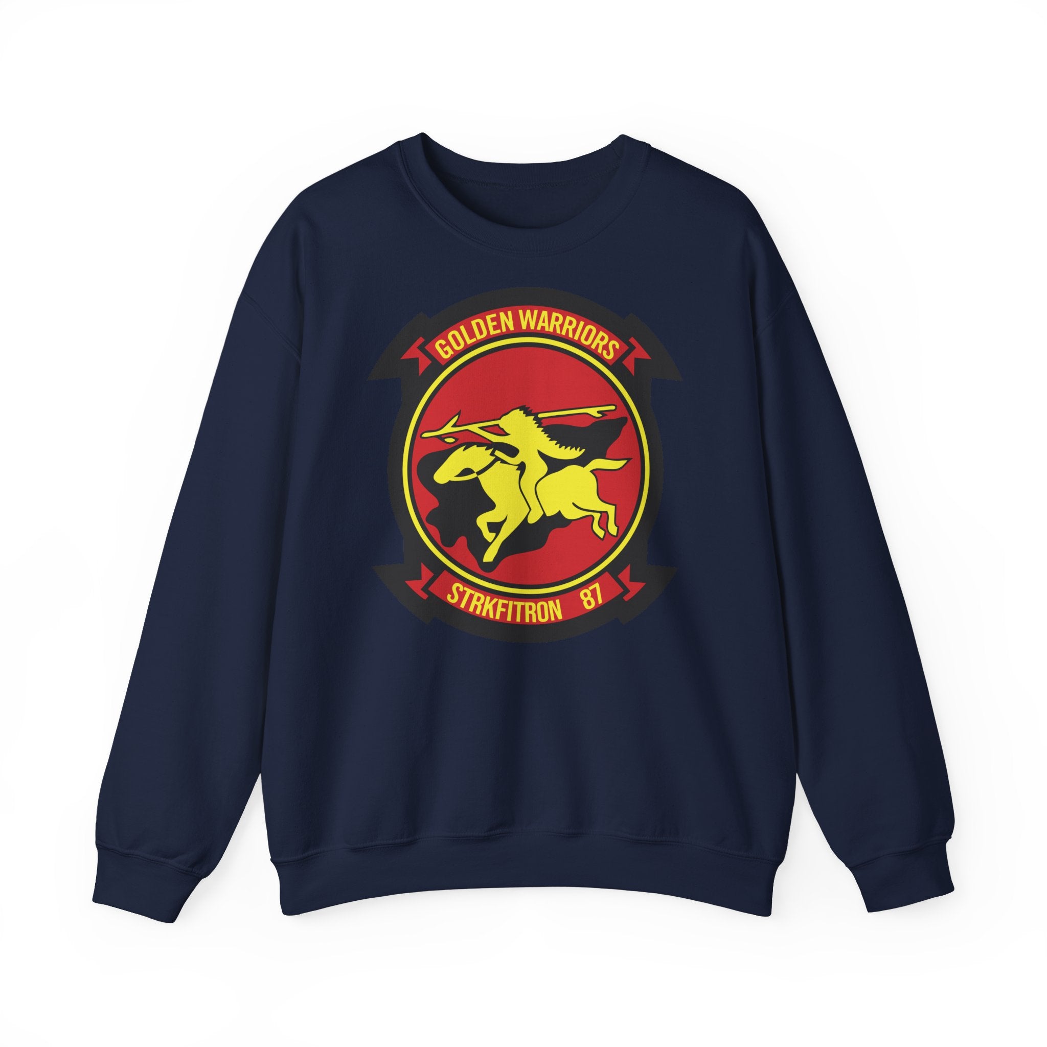 Unisex Heavy Blend™ Crewneck Sweatshirt - Navy - Strike Fighter Squadron 87 (VFA-87) wo txt