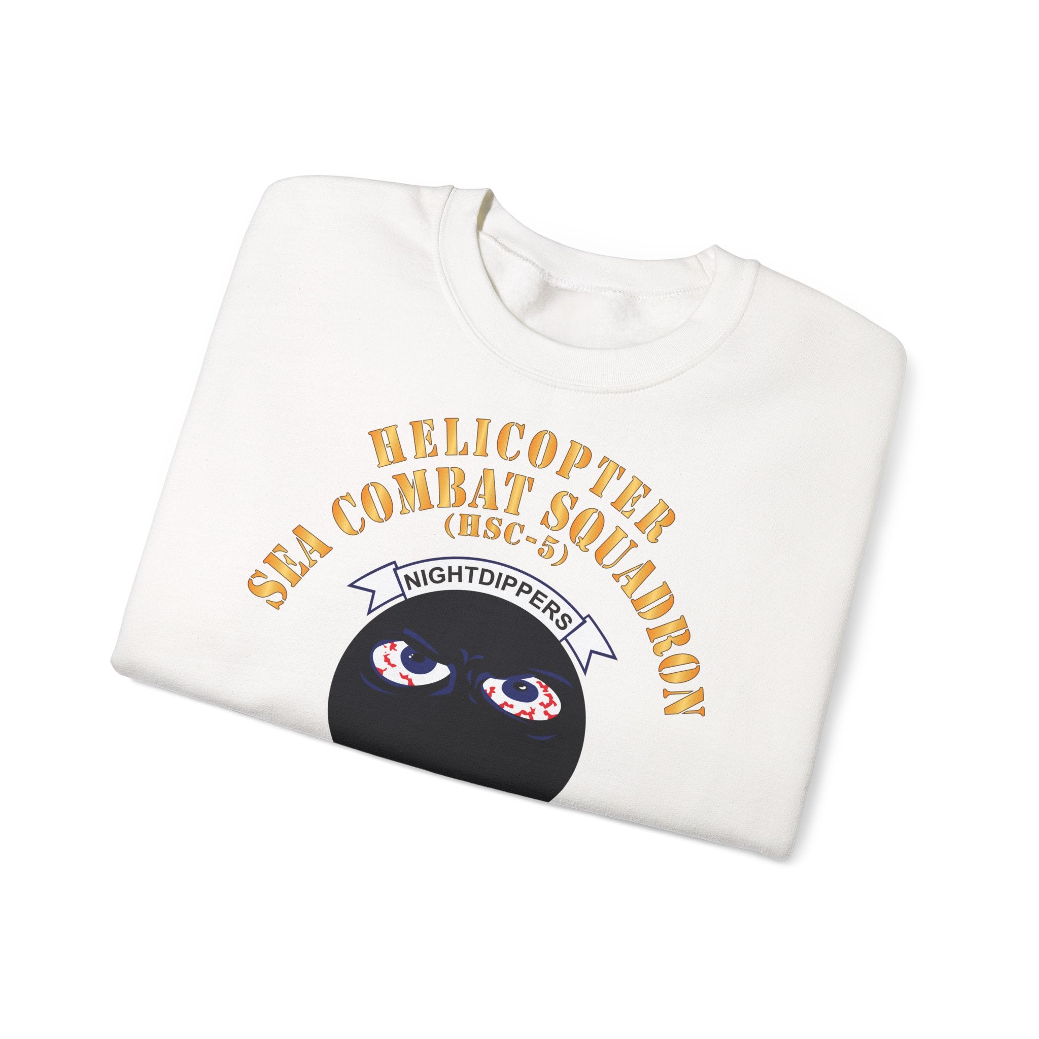 Unisex Heavy Blend™ Crewneck Sweatshirt - Navy - Helicopter Sea Combat Squadron 5 (HSC-5)