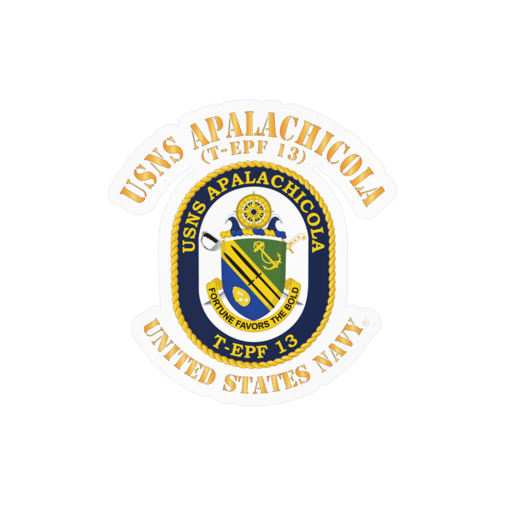 Kiss-Cut Vinyl Decal - Navy - USNS Apalachicola (T-EPF 13)