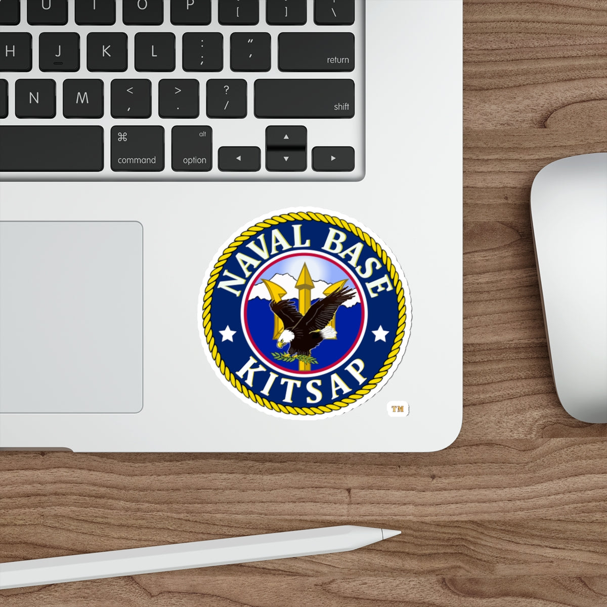 Die-Cut Vinyl Sticker - Navy - Naval Base Kitsap wo txt