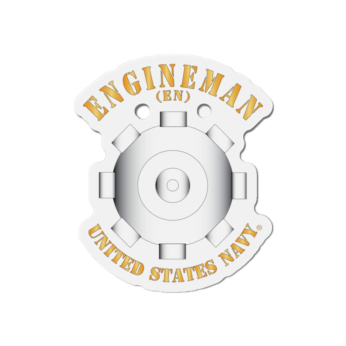 Die-Cut Magnet - Navy - Rate - Engineman (EN)