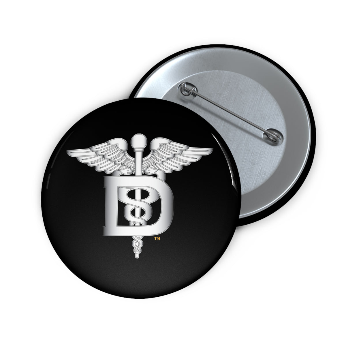 Pin Button - Navy - Rate - Dental Technician (DT) wo txt