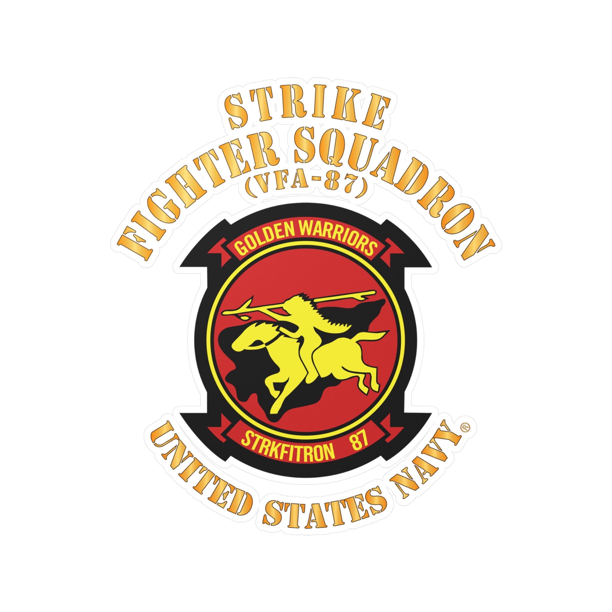 Kiss-Cut Vinyl Decal - Navy - Strike Fighter Squadron 87 (VFA-87)