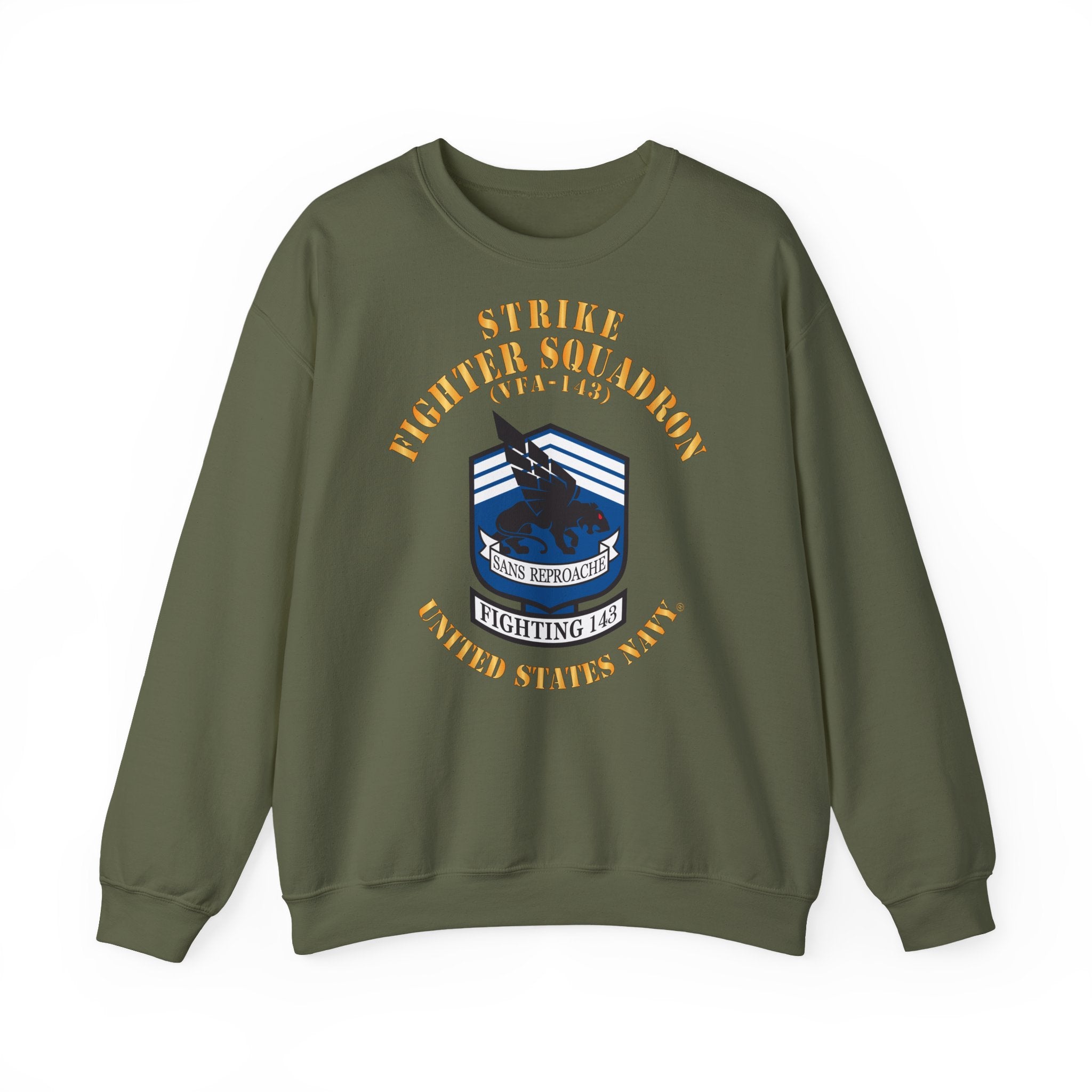Unisex Heavy Blend™ Crewneck Sweatshirt - Navy - Strike Fighter Squadron 143 (VFA-143)