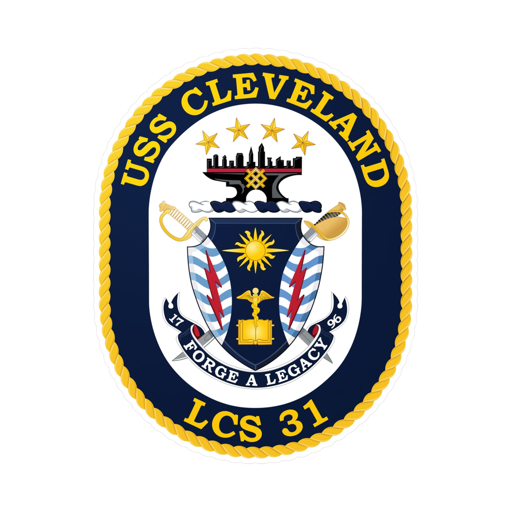 Kiss-Cut Vinyl Decal - Navy - USS Cleveland (LCS-31) wo txt