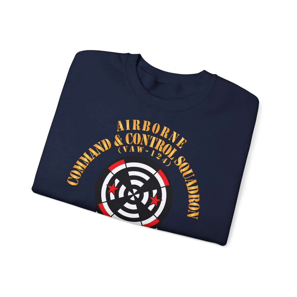 Unisex Heavy Blend™ Crewneck Sweatshirt - Navy - Airborne Command & Control Squadron 124 (VAW-124)