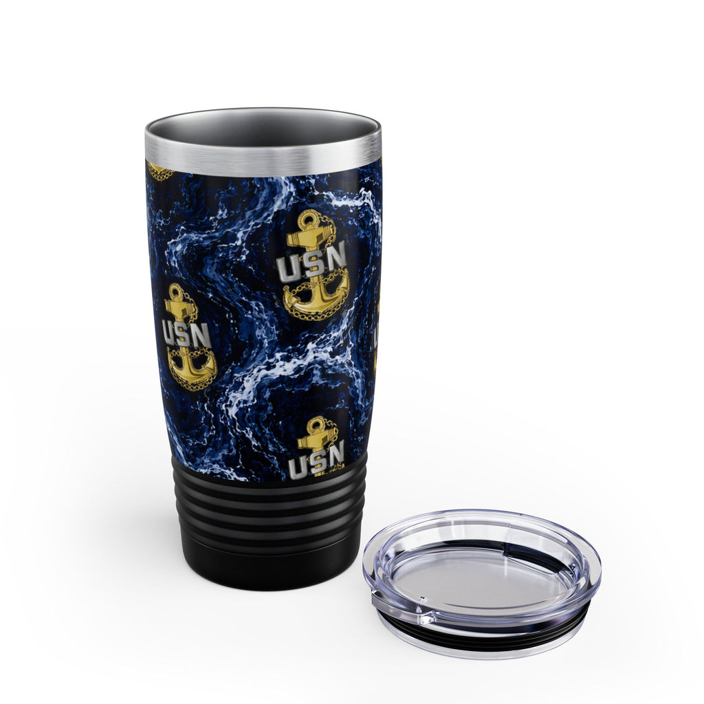 20oz Tumbler - USN Anchor