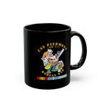 Black Mug (11oz, 15oz) - Navy - USS Piedmont (AD-17) w KOREA SVC - Korean War