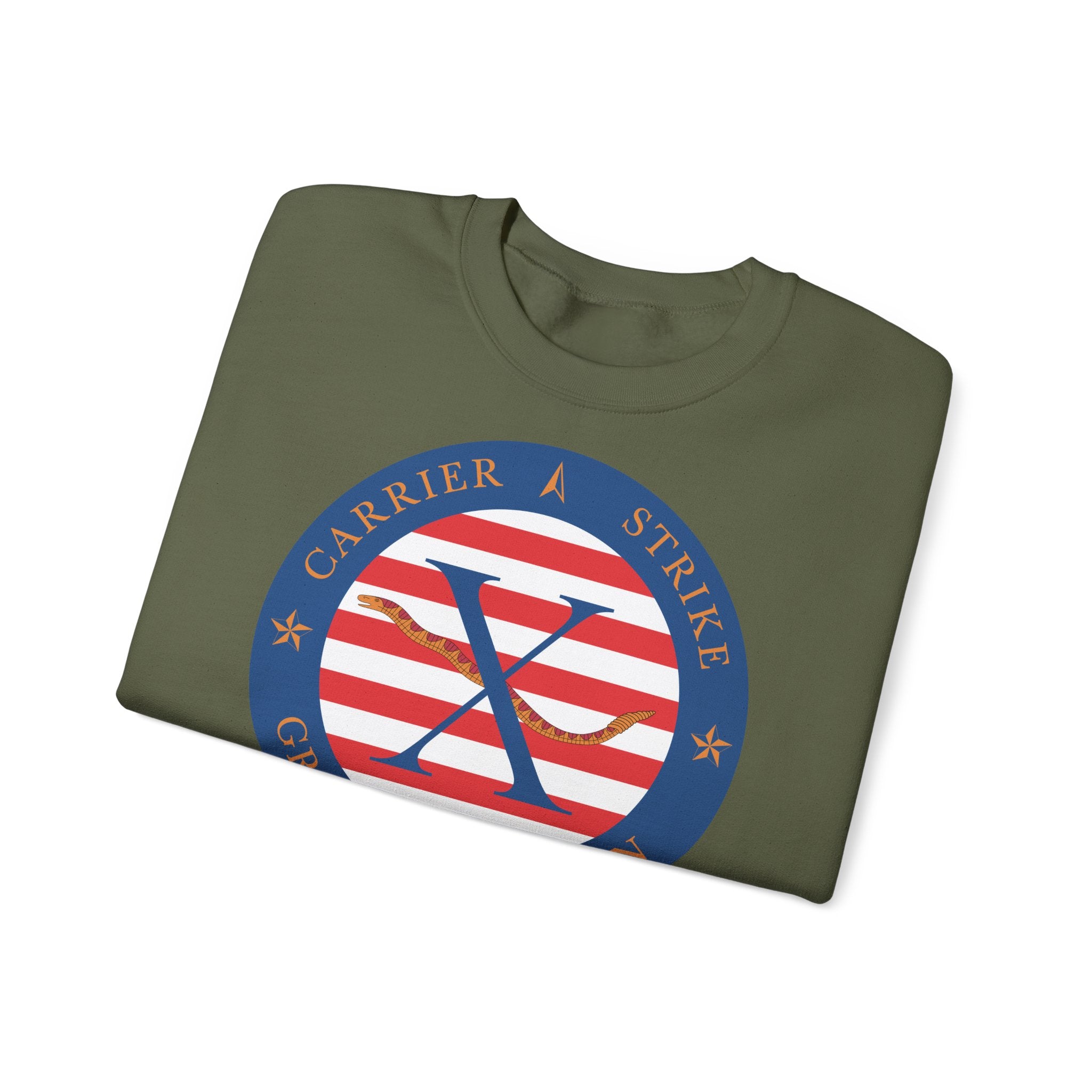 Unisex Heavy Blend™ Crewneck Sweatshirt - Navy - Carrier Strike Group 10 (CSG-10) wo Txt