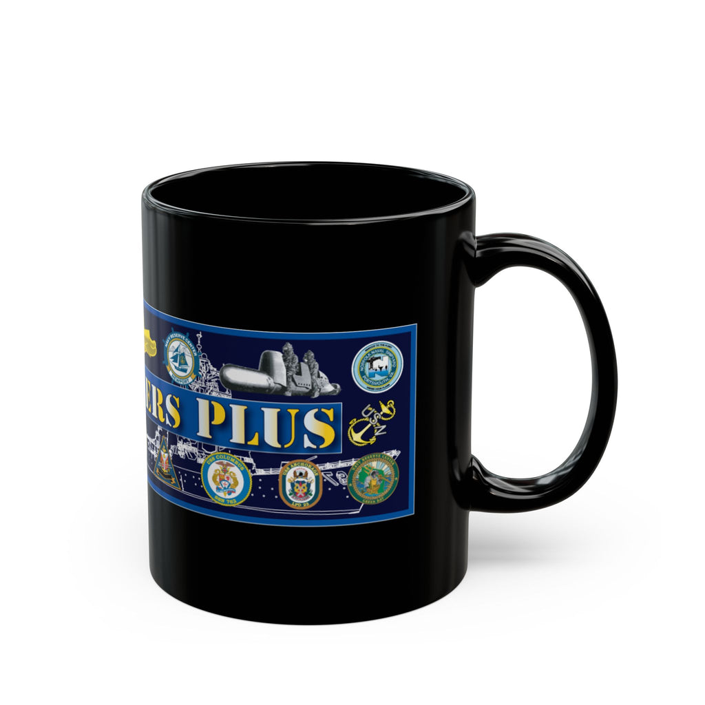 Custom Military-Themed Mug, Perfect Gift for Veterans, Collectible Coffee Cup, Navy Stickers Design, Military Appreciation
