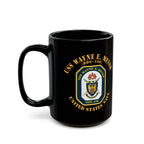Black Mug (11oz, 15oz) - Navy - USS Wayne E. Meyer (DDG-108) X 300