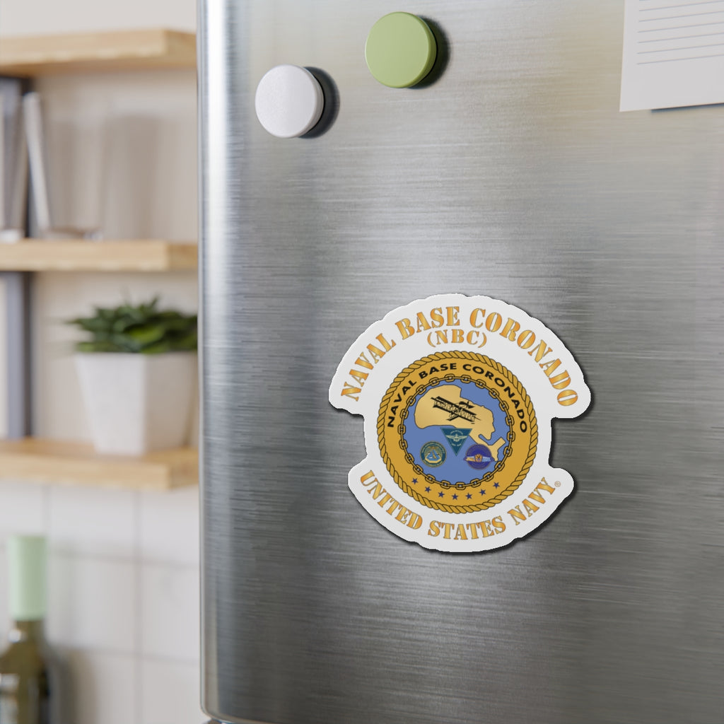 Die-Cut Magnet - Navy - Naval Base Coronado(NBC)