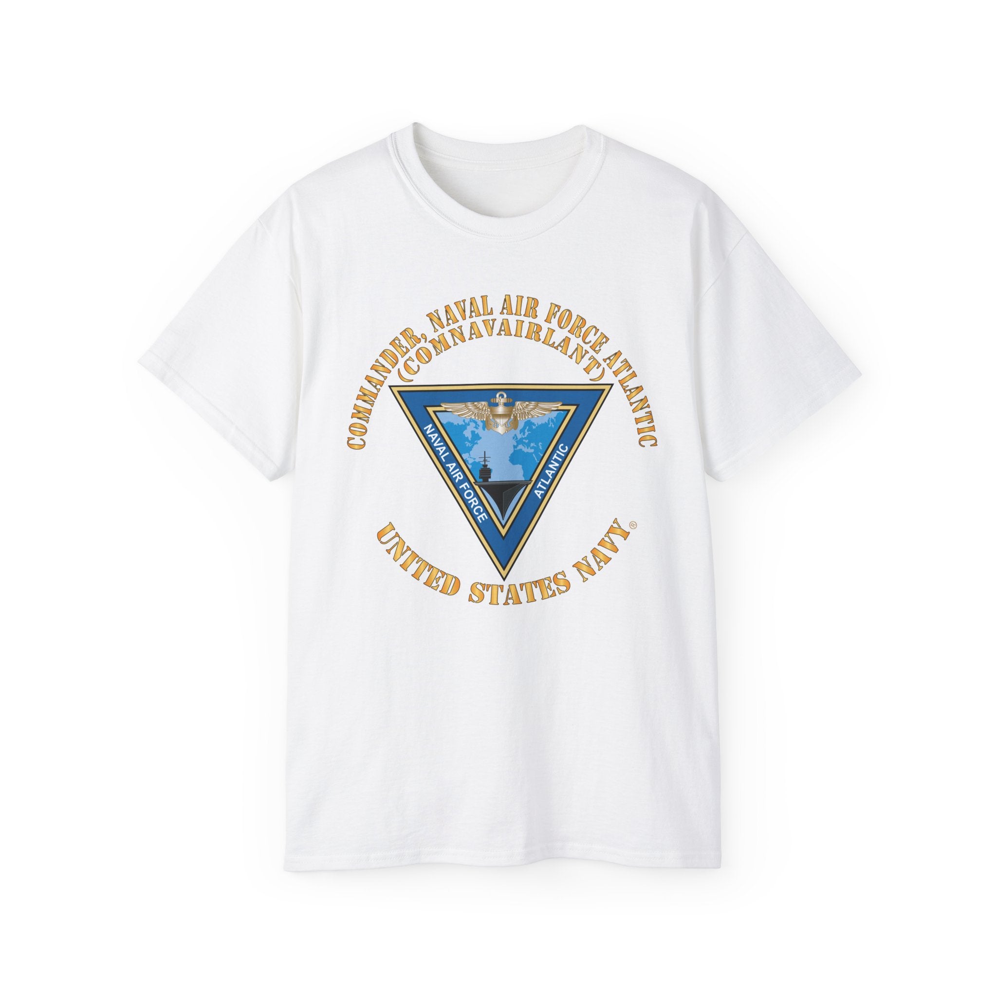 Unisex Ultra Cotton T-Shirt - Navy - Commander, Naval Air Force Atlantic - COMNAVAIRLANT