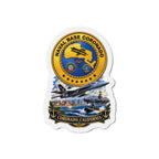 Die-Cut Magnet - NAVY - Naval Base Coronado - Crest w Scene - Coronado California - 3D - Enhanced