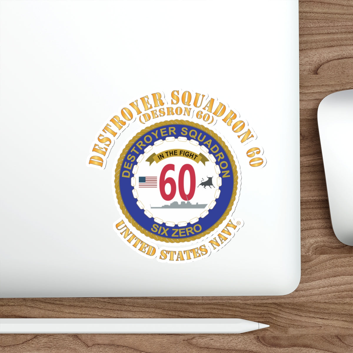 Die-Cut Vinyl Sticker - Navy - Destroyer Squadron 60