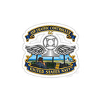 Die-Cut Vinyl Sticker - Navy - Rate - Air Traffic Controller (AC) - with Scene - 3D - Enhanced