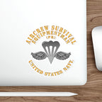 Die-Cut Vinyl Sticker - Navy - Rate - Aircrew Survival Equipmentman (PR)