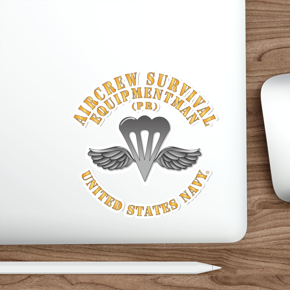 Die-Cut Vinyl Sticker - Navy - Rate - Aircrew Survival Equipmentman (PR)