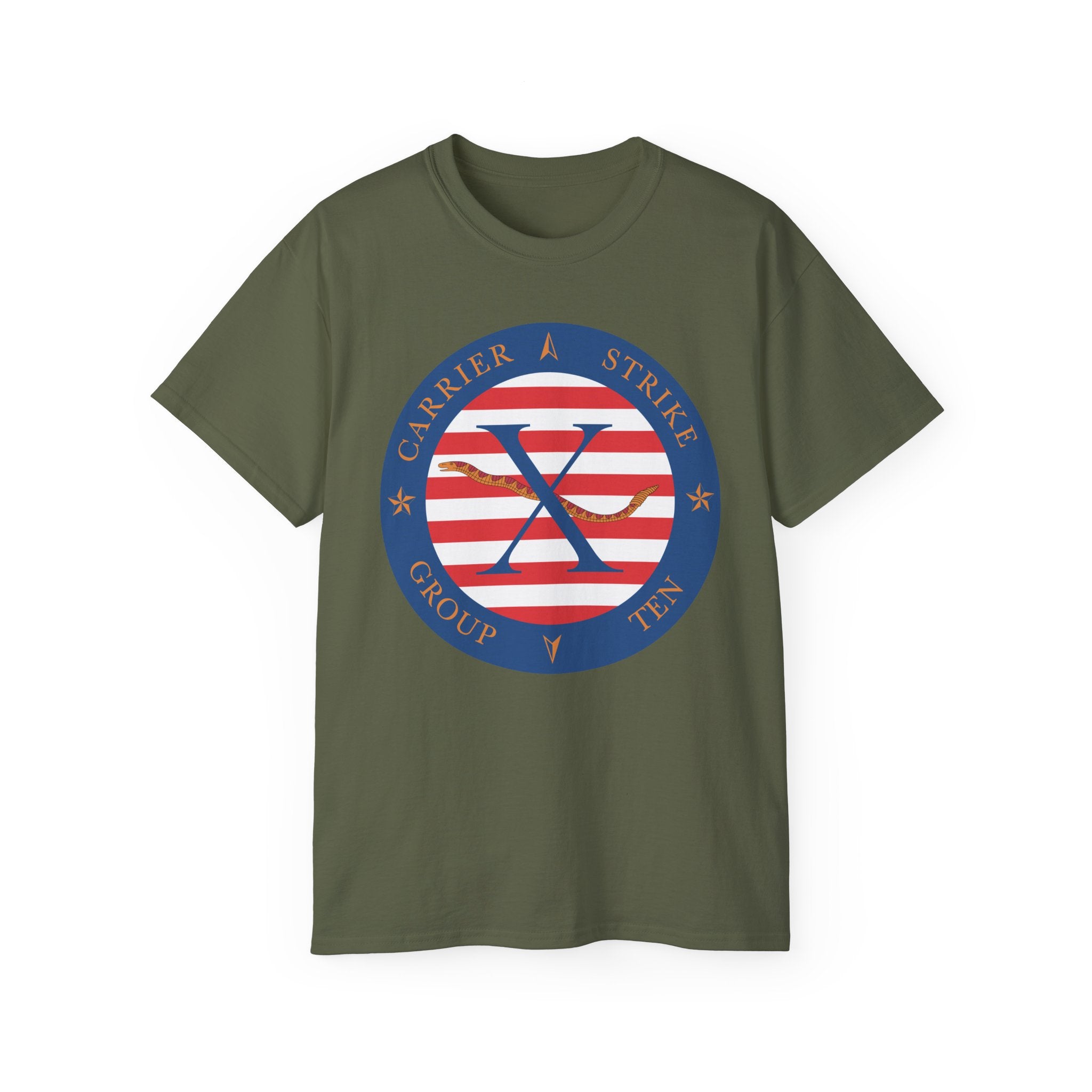 Unisex Ultra Cotton T-Shirt - Navy - Carrier Strike Group 10 (CSG-10) wo Txt