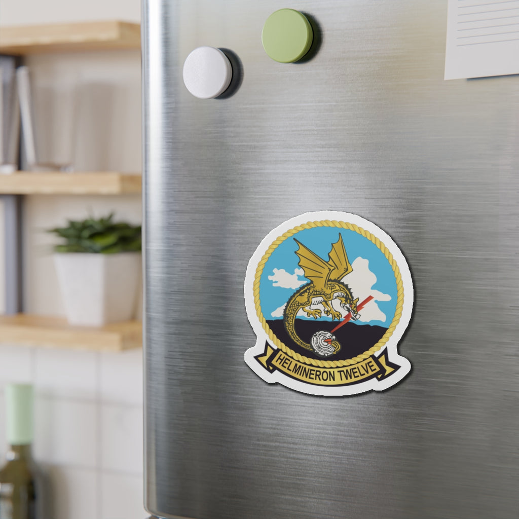 Die-Cut Magnet - Navy - Helmineron Twelve (HM-12) wo Txt