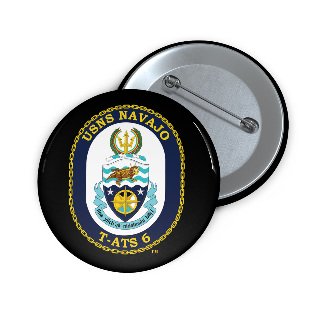 Pin Button - Navy - USNS Navajo (T-ATS 6) wo txt