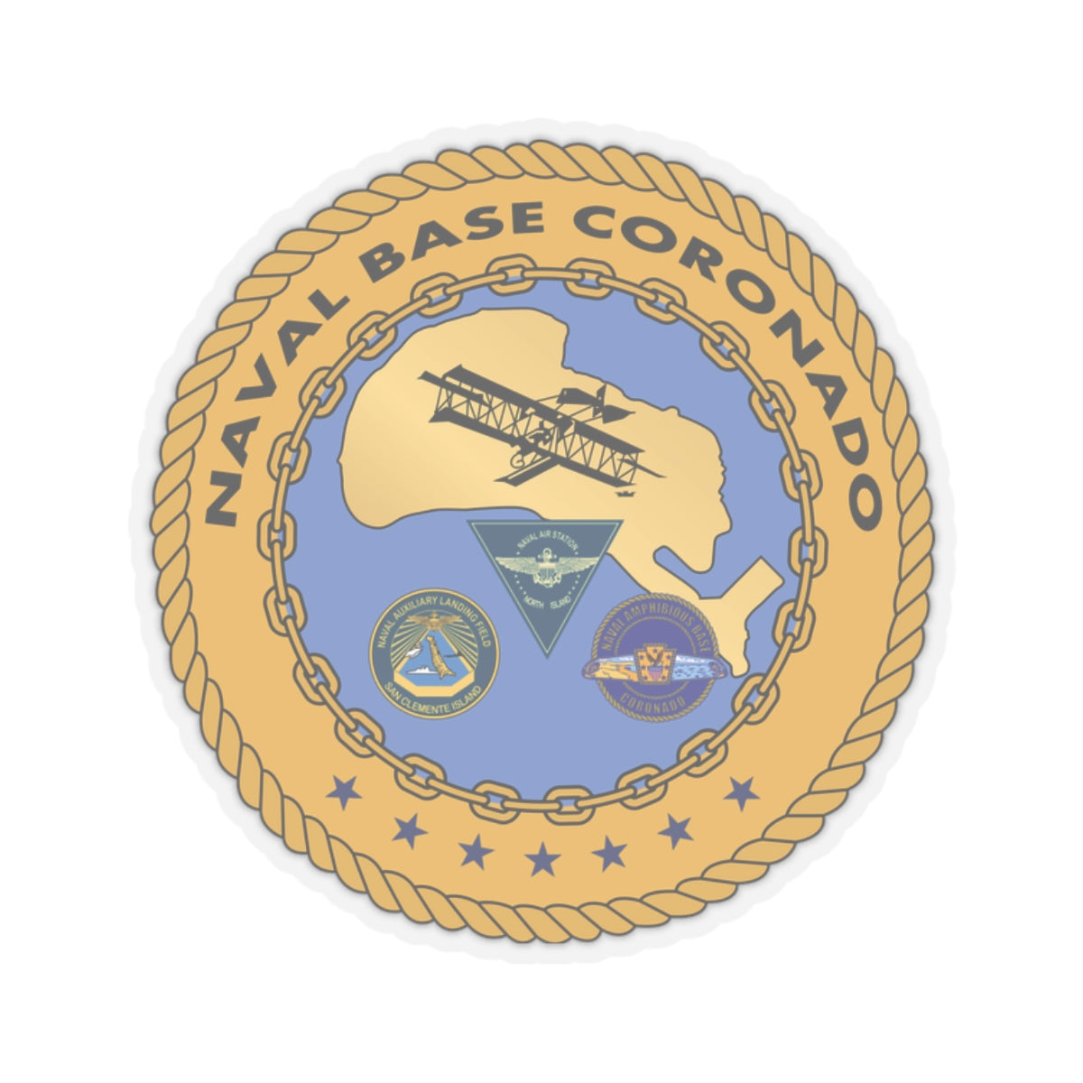 Kiss-Cut Stickers - Navy - Naval Base Coronado wo txt