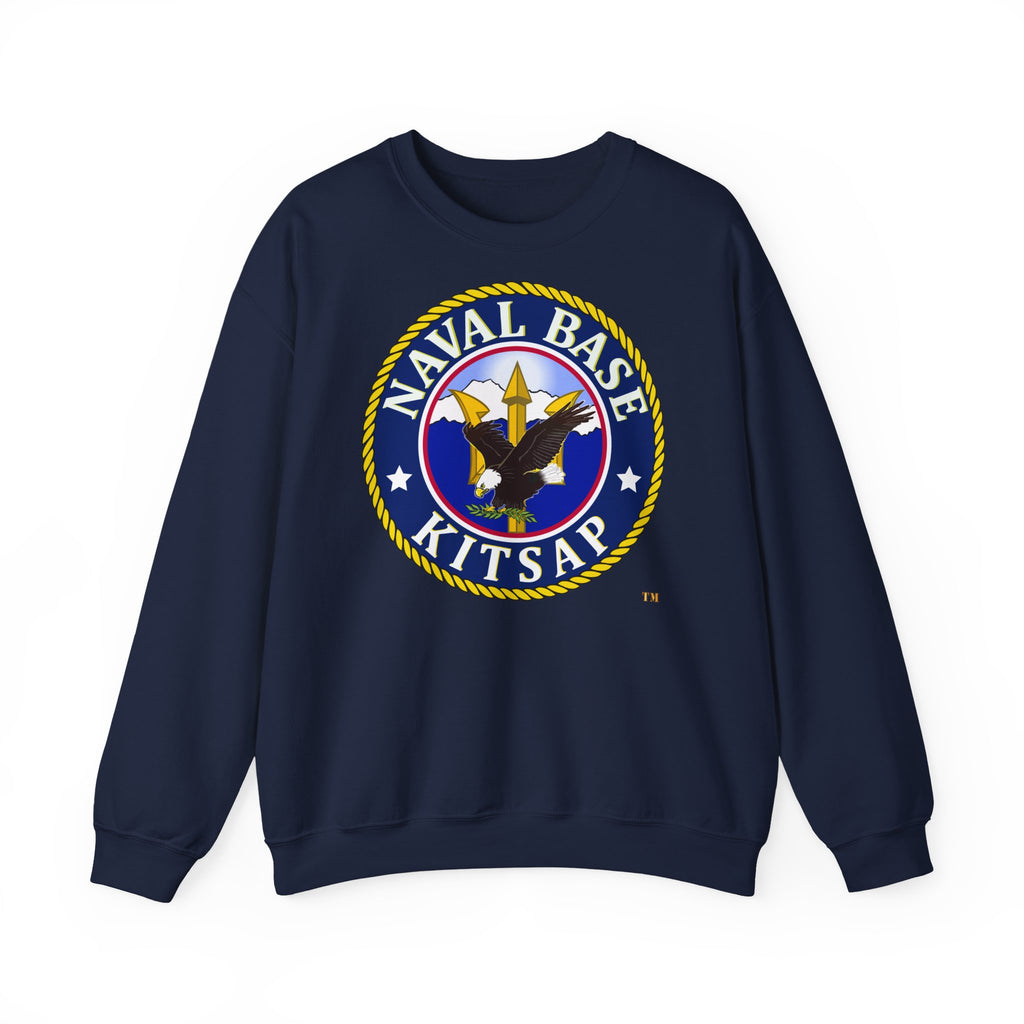Unisex Heavy Blend™ Crewneck Sweatshirt - Navy - Naval Base Kitsap wo txt