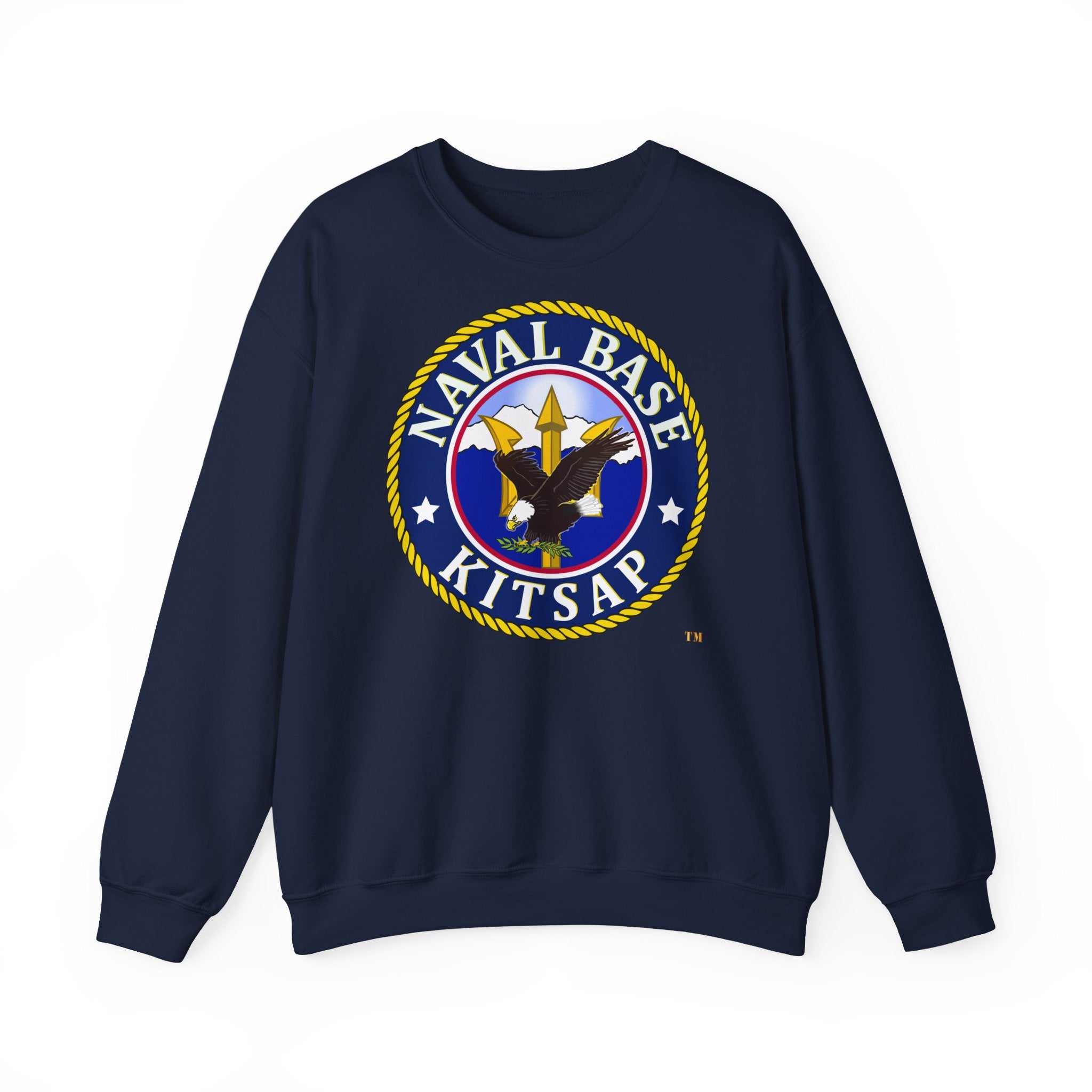 Unisex Heavy Blend™ Crewneck Sweatshirt - Navy - Naval Base Kitsap wo txt