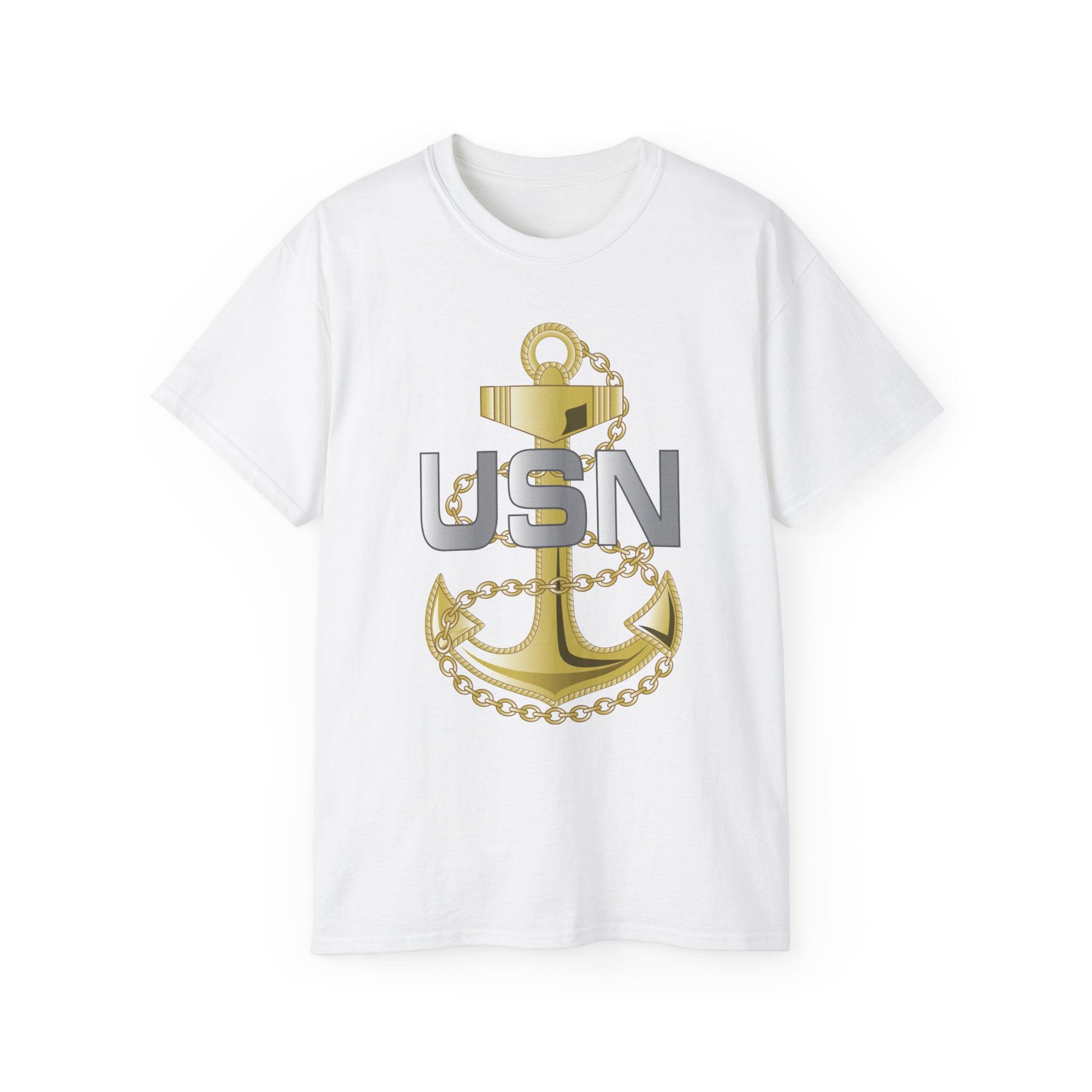 Unisex Ultra Cotton T-Shirt - Navy - Fouled Anchor wo txt