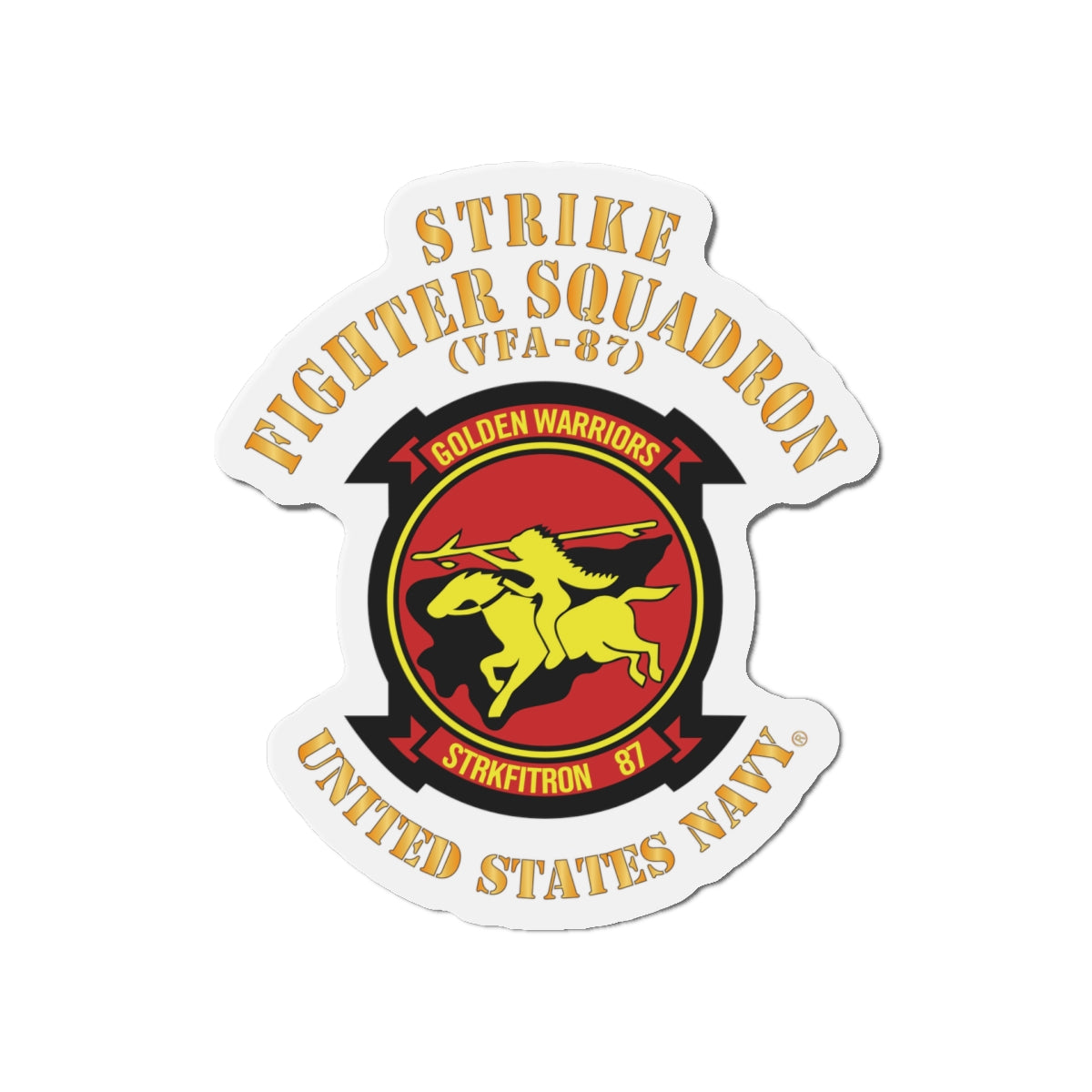Die-Cut Magnet - Navy - Strike Fighter Squadron 87 (VFA-87)