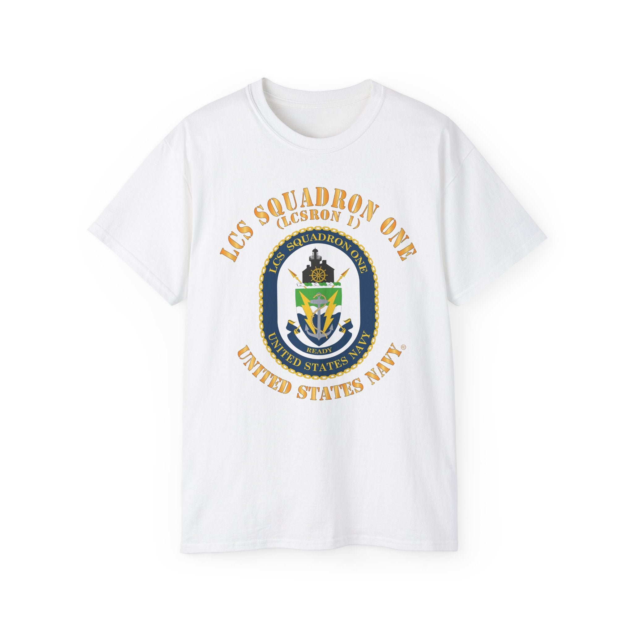 Unisex Ultra Cotton T-Shirt - Navy - LCS Squadron One (LCSRON 1)