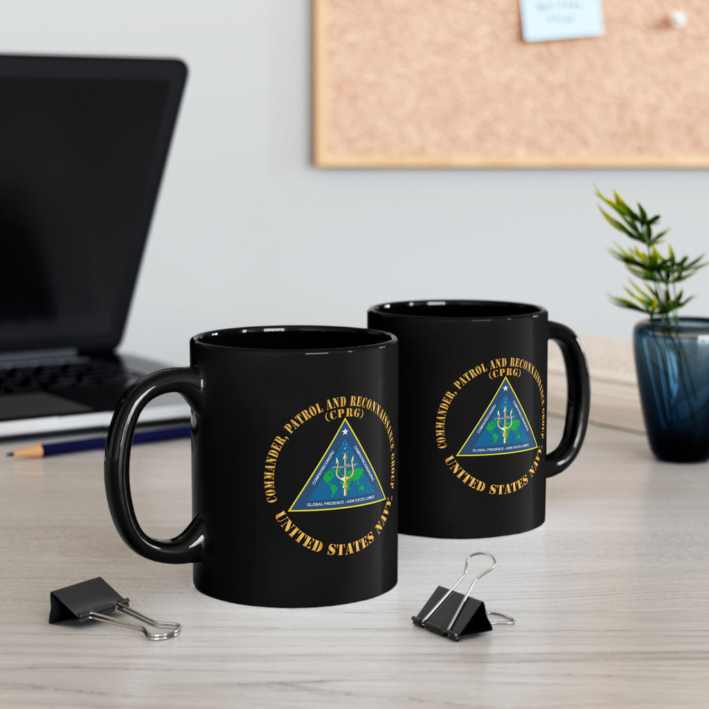 Black Mug (11oz, 15oz) - Navy - Commander, Patrol and Reconnaissance Group - CPRG X 300