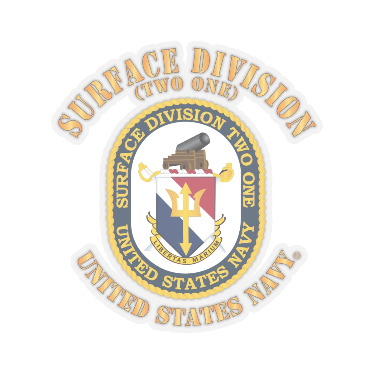 Kiss-Cut Stickers - Navy - Surface Division 21