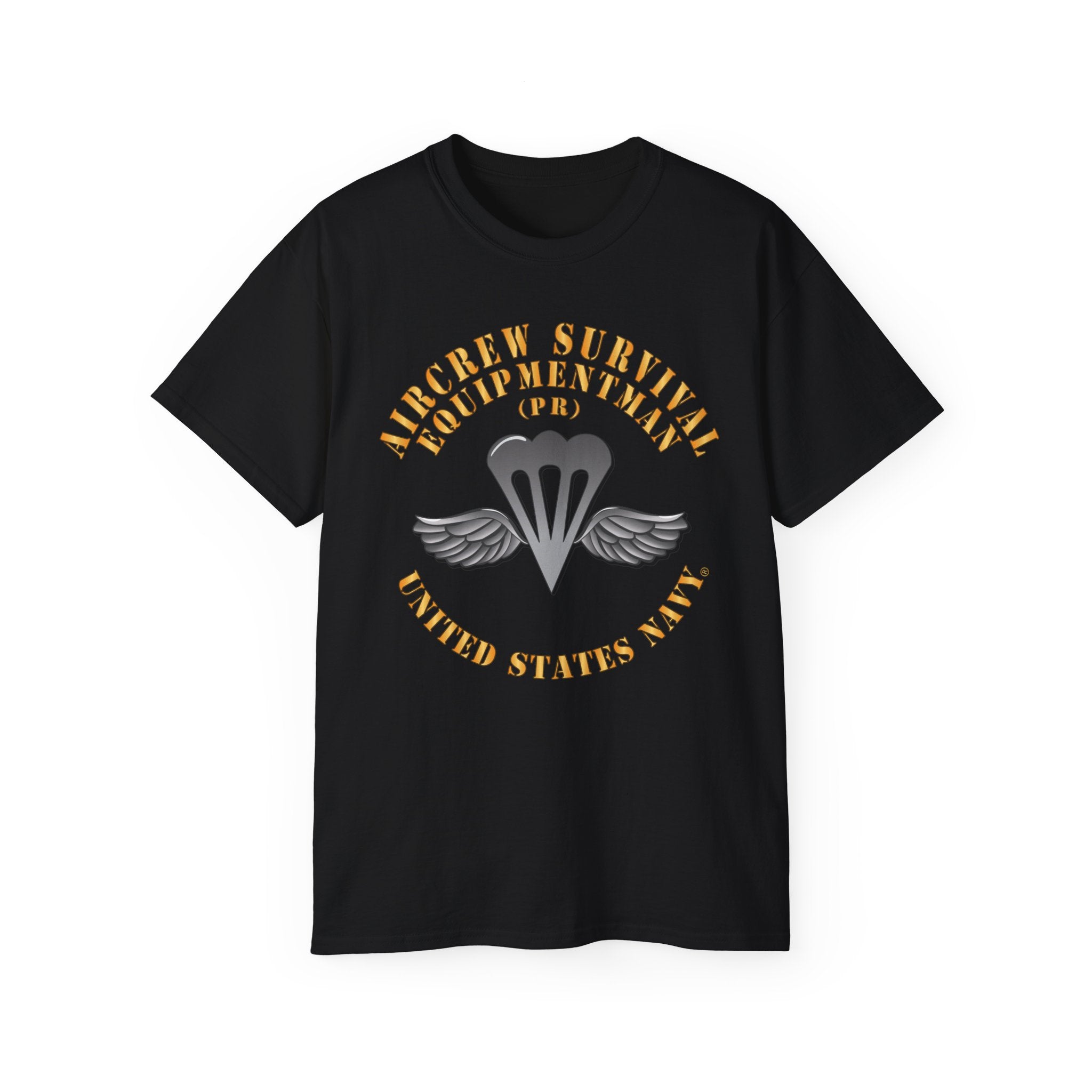 Unisex Ultra Cotton T-Shirt - Navy - Rate - Aircrew Survival Equipmentman (PR)