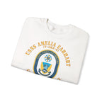 Unisex Heavy Blend™ Crewneck Sweatshirt - Navy - USNS Amelia Earhart (T-AKE 6)