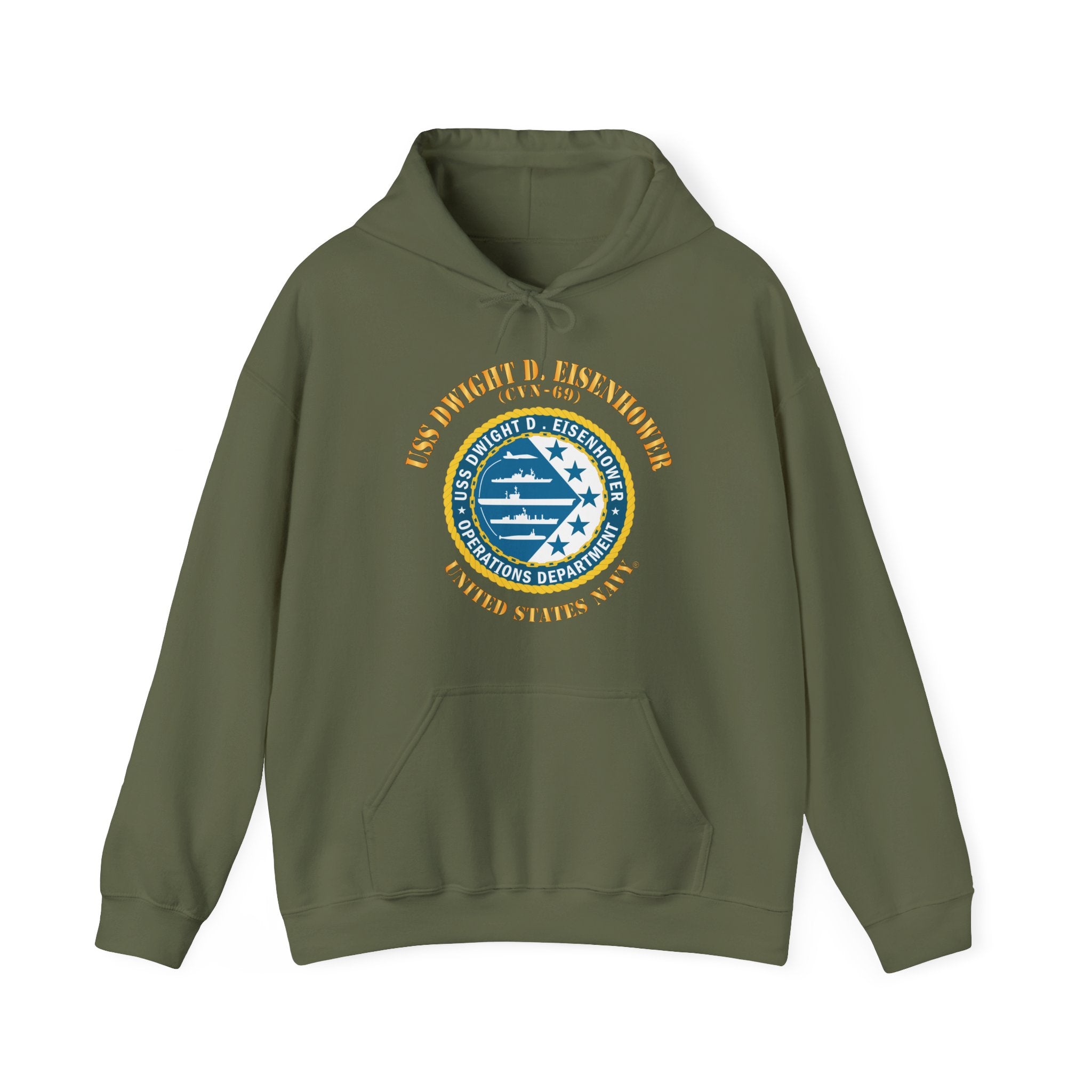 Unisex Heavy Blend™ Hoodies - Navy - USS Dwight D. Eisenhower (CVN-69) - Operations Department