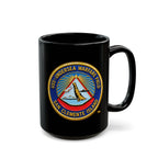 Black Mug (11oz, 15oz) - Navy - USS Undersea Warfare Field - San Clemente Island - Crest - 3D - Enhanced
