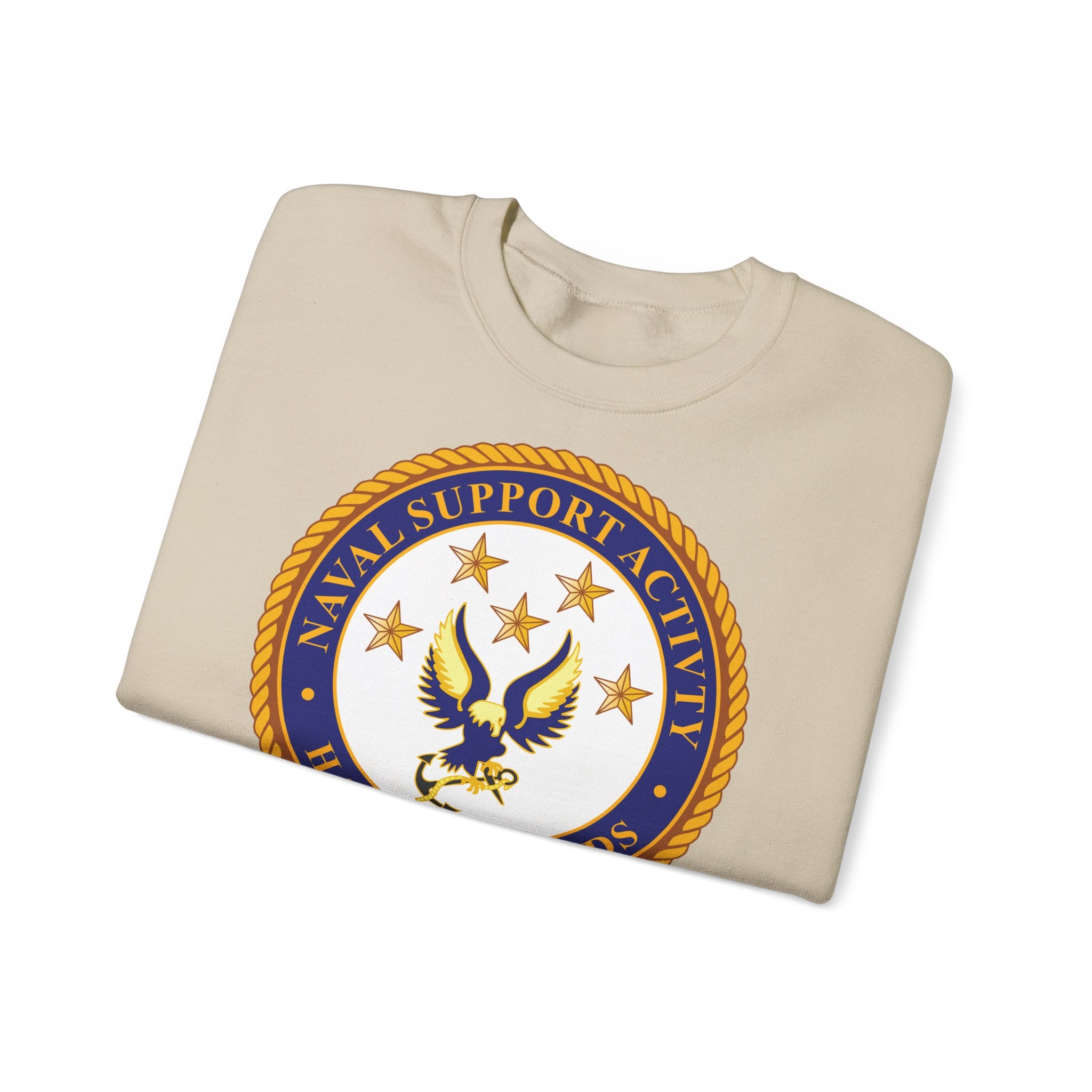 Unisex Heavy Blend™ Crewneck Sweatshirt - Navy - Naval Support Activity - Hampton Roads