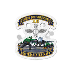 Die-Cut Magnet - Navy - Aviation Boatswains Mate Br with AC handler Scene - 3D - Enhanced