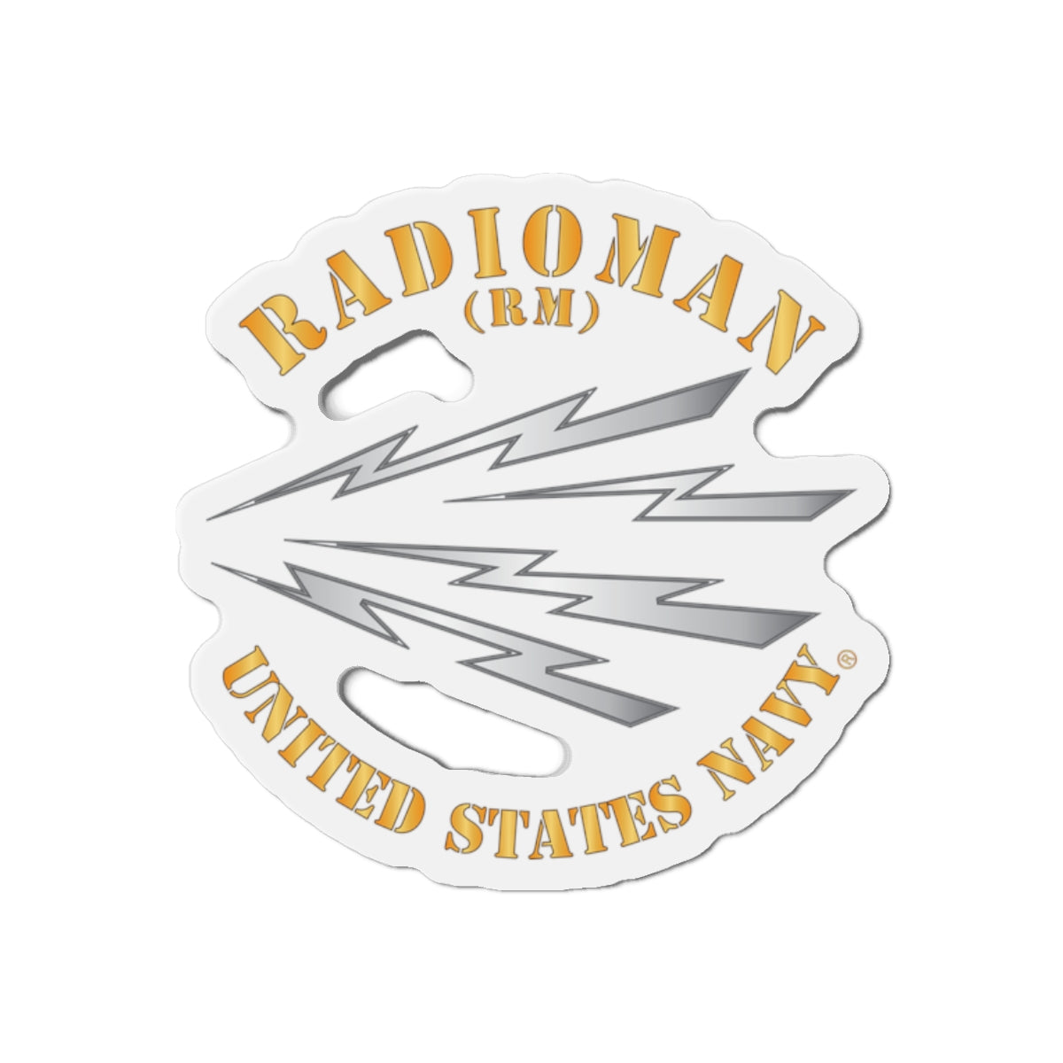 Die-Cut Magnet - Navy - Rate - Radioman (RM)