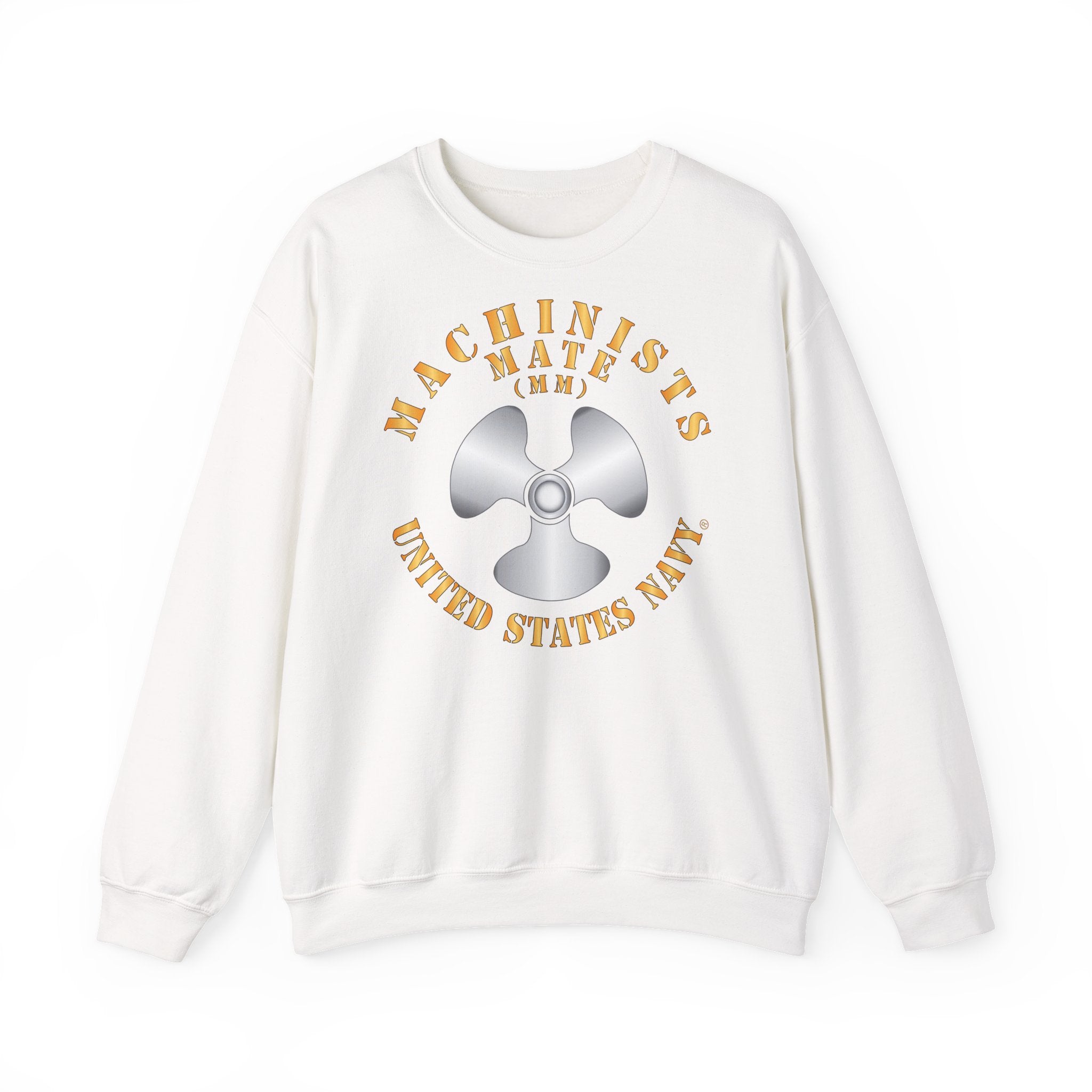 Unisex Heavy Blend™ Crewneck Sweatshirt - Navy - Rate - Machinists Mate (MM)